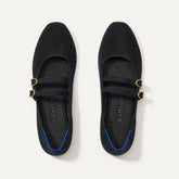 The Double Buckle Mary Jane - ReVelvet™ Black