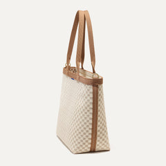 The Lightweight Zip Tote - Vanilla Wafer