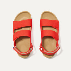 The Kids Double Strap Sandal - Firetruck Red