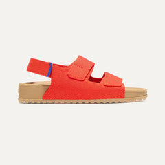 The Kids Double Strap Sandal - Firetruck Red