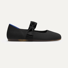 The Kids Tux Bow Mary Jane - Black