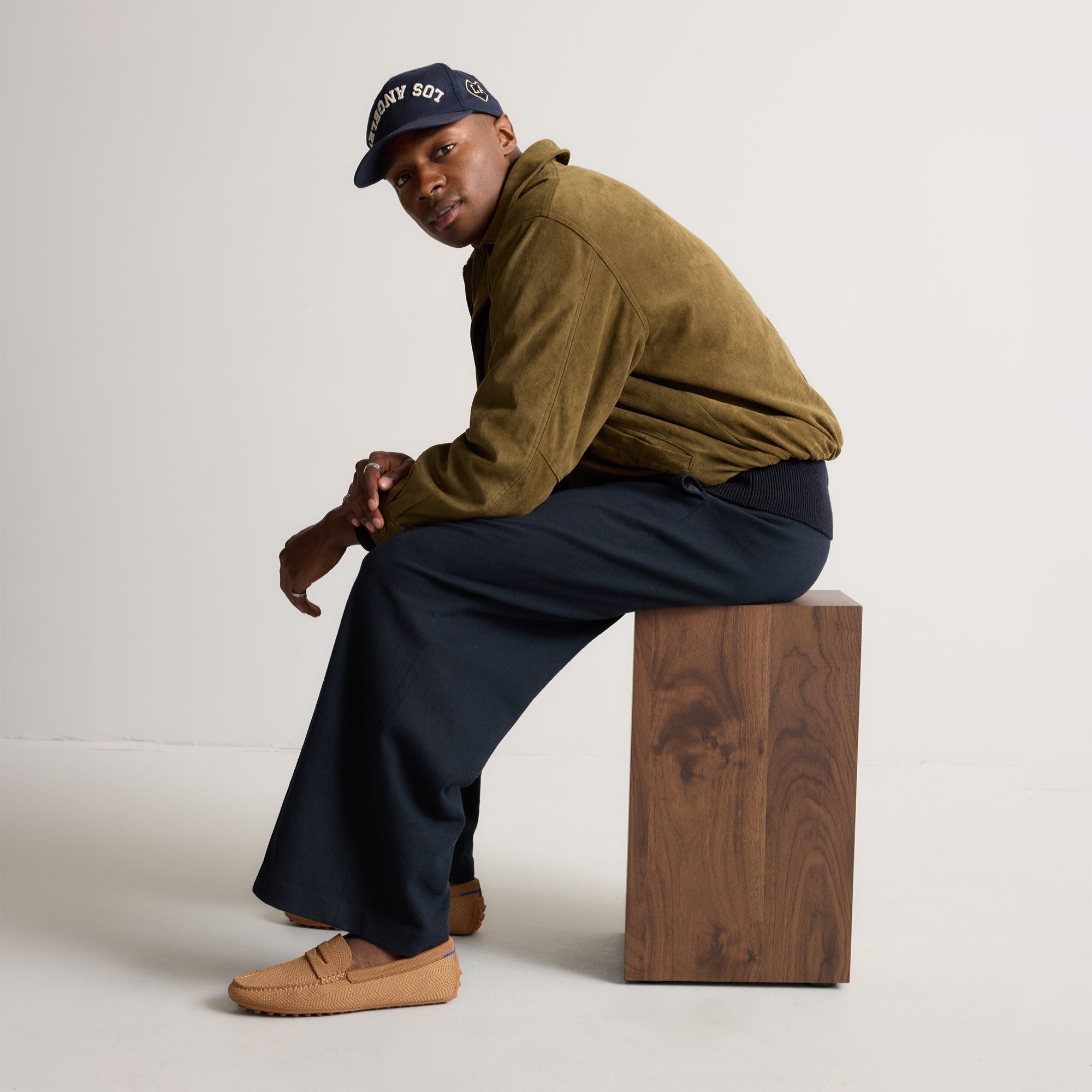 The Men's Driver - Oak Herringbone